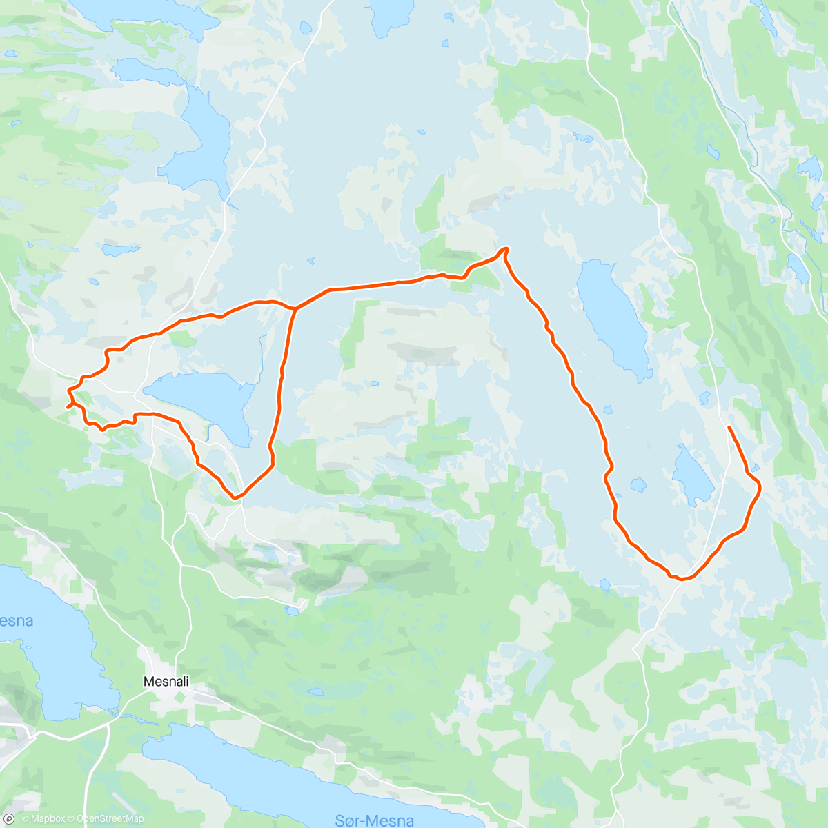 Map of the activity, Ljøsheim ❄️🙂