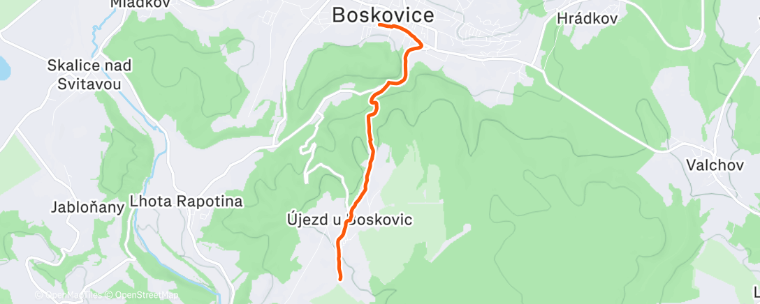 Карта физической активности (do Boskovic na oběd)