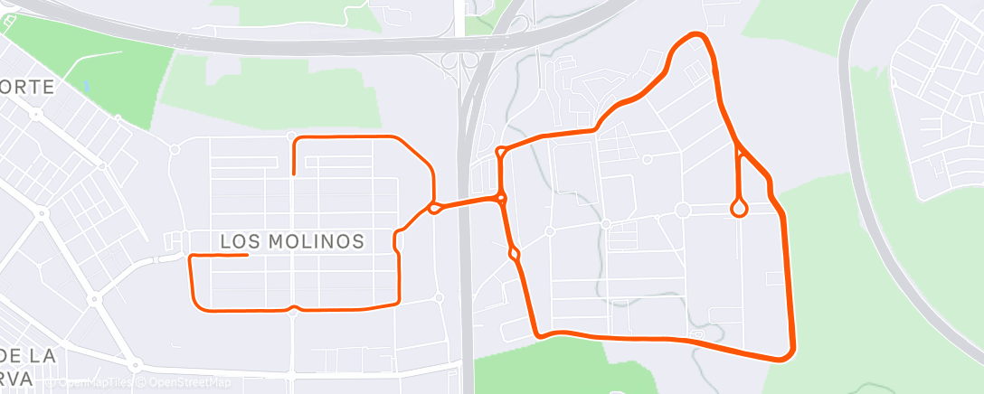 Map of the activity, 01 - Sprints - 10x1'