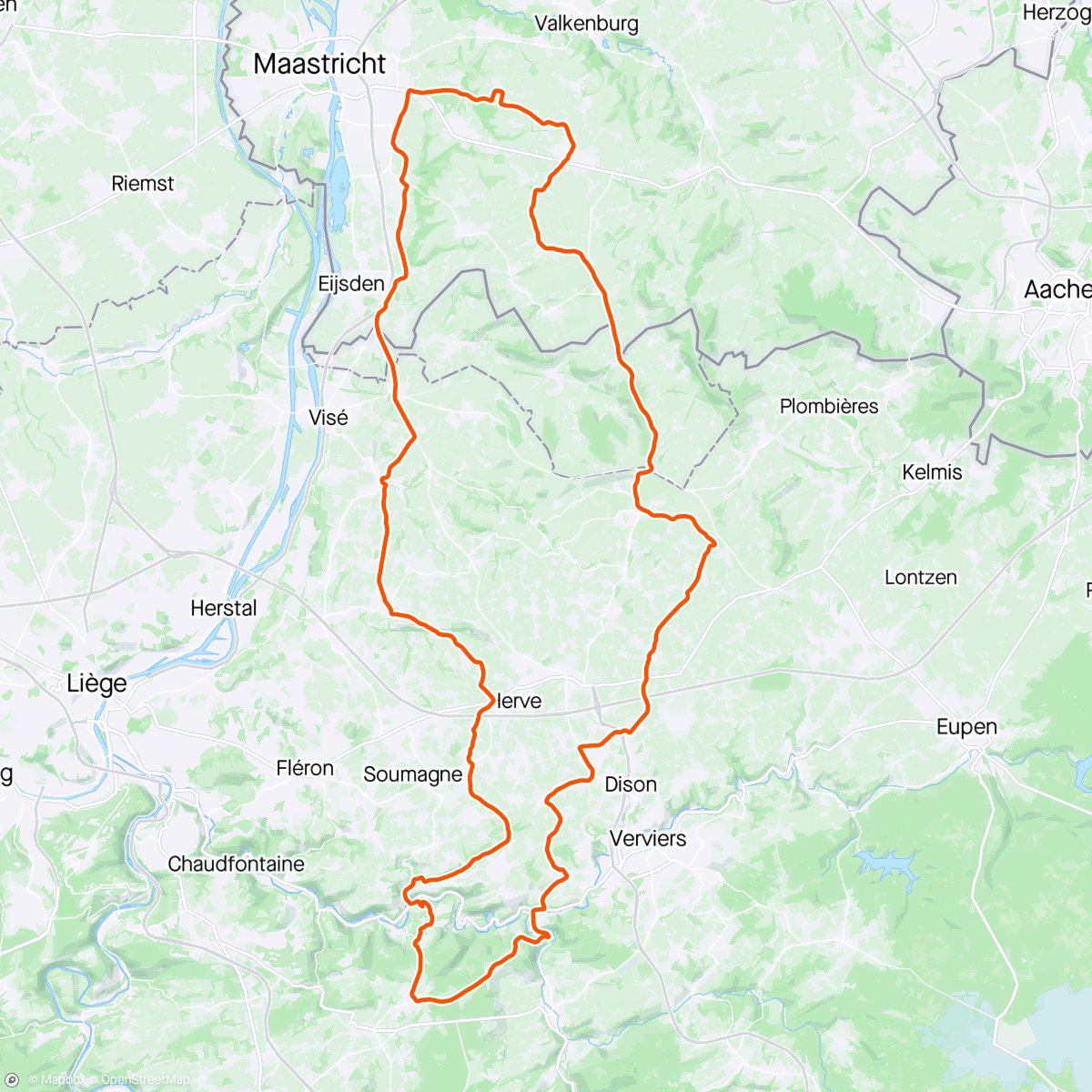 Map of the activity, Evasive Amstel Gold Race actions