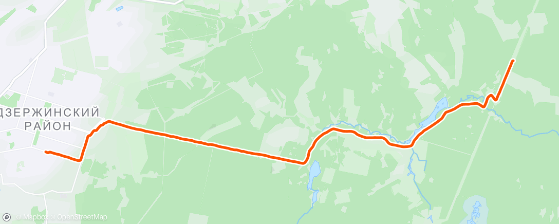 Map of the activity, Дневной забег