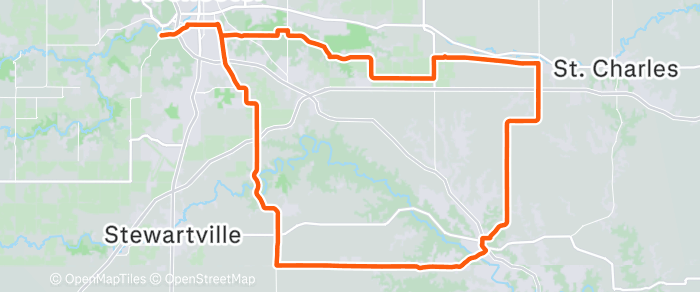 Route map for July 4th Group Ride