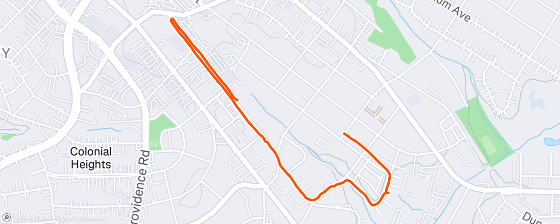 Map of the activity, Afternoon Walk
