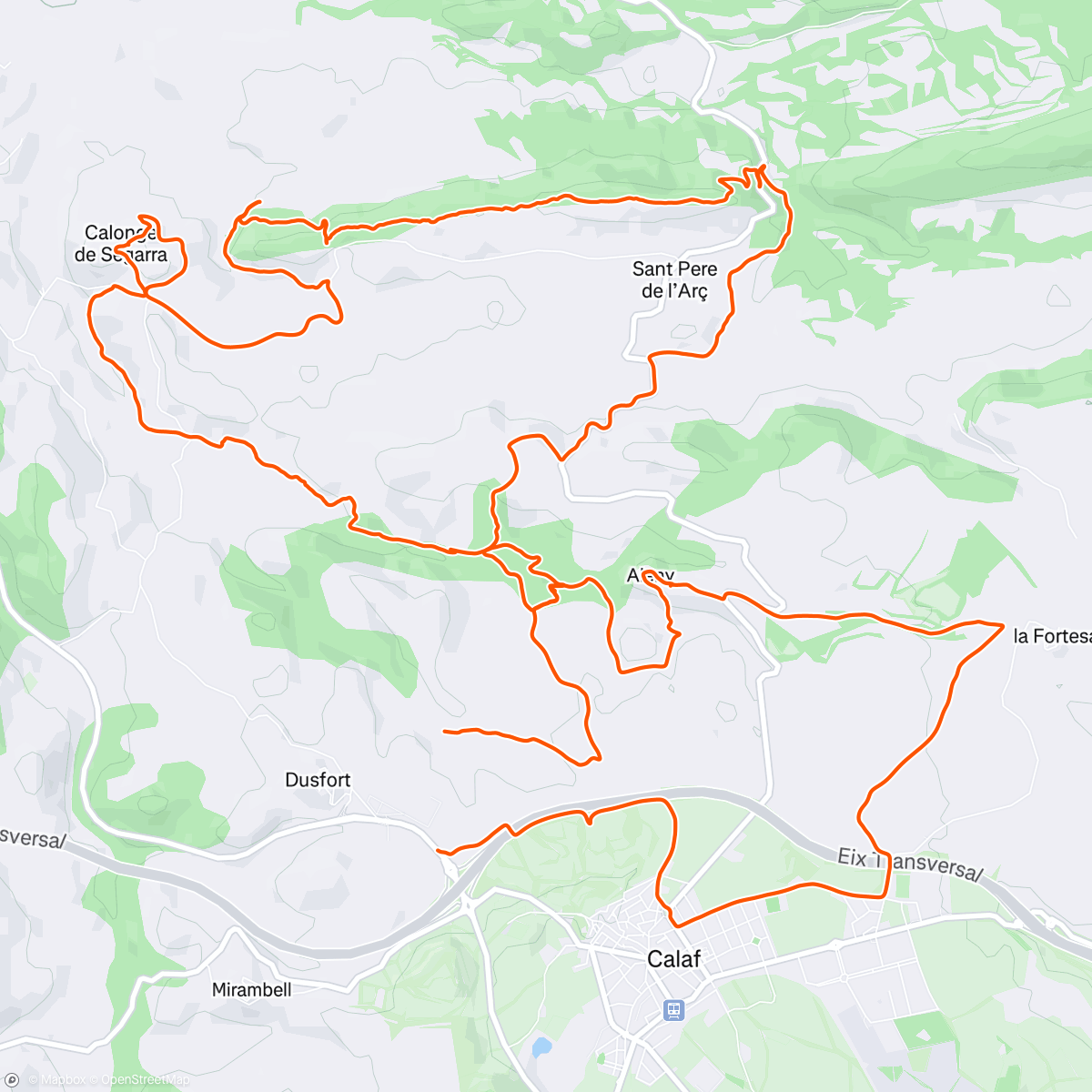 Map of the activity, Descubrimiento de territorio senderil 100%!