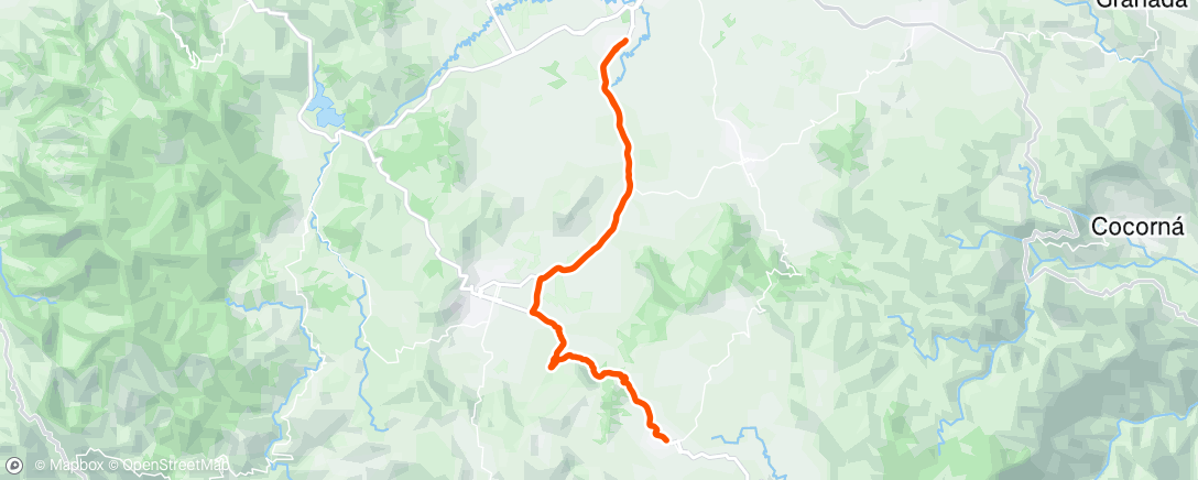 Map of the activity, Vuelta ciclista por la mañana