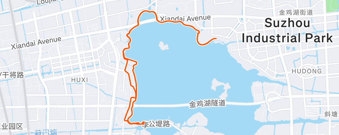 Карта физической активности (午后跑步)