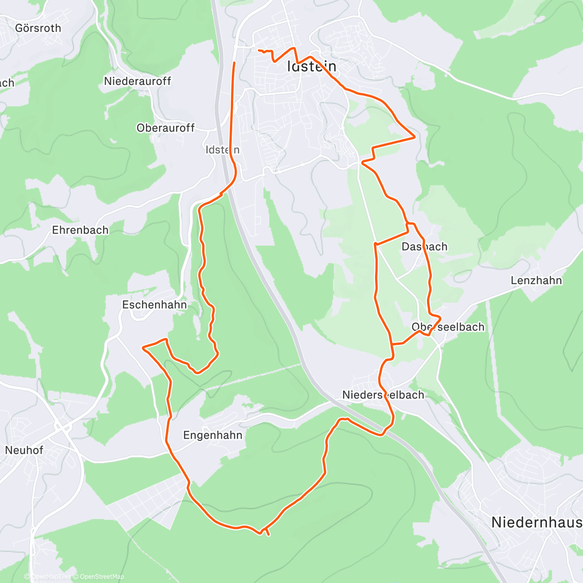 Map of the activity, Zwischen Lebkuchen und Tee, zum Auftauen für den großen Zeh - TaTa Höhenmeter-Battle