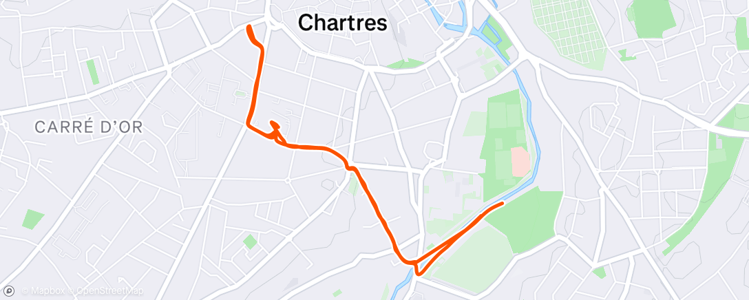 Map of the activity, Morning Walk