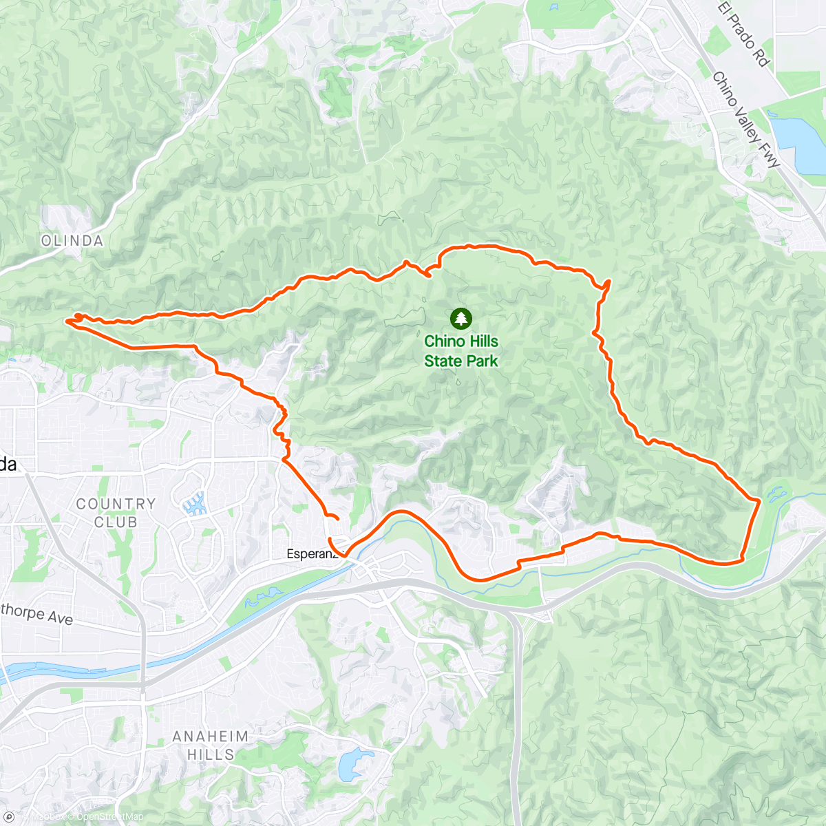 Map of the activity, MAGA Ride #87