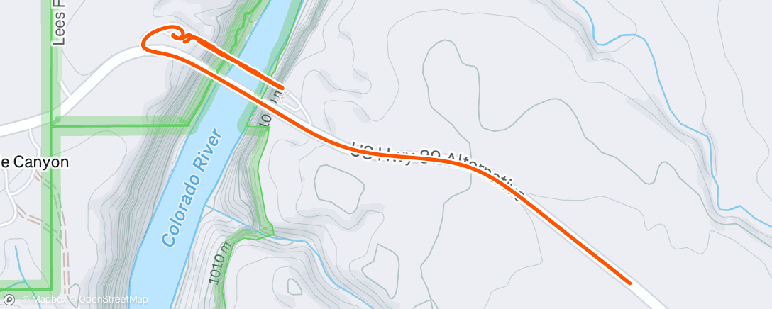 Map of the activity, Afternoon Walk