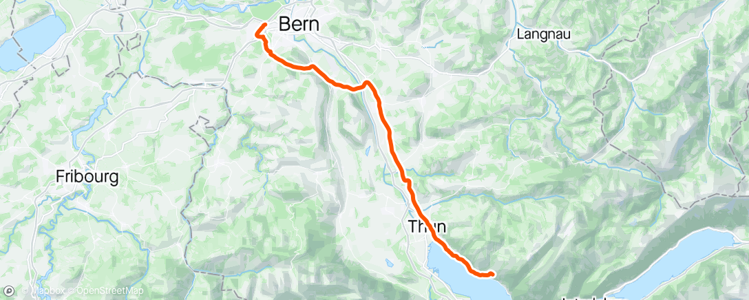 Map of the activity, Fahrt am Morgen