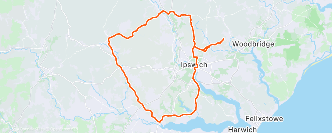 Mapa de la actividad, Morning Ride