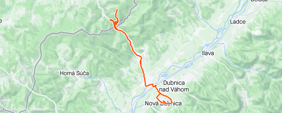 Map of the activity, Chata lípa Ride