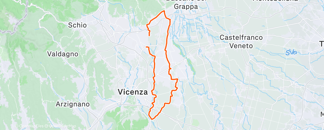 Карта физической активности (Pedalata mattutina)