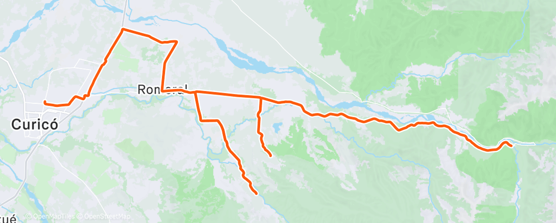 Map of the activity, Morning Ride