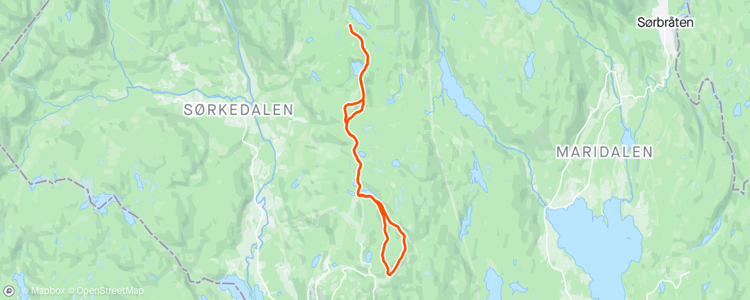 Map of the activity, Ferske boller på Kobberhaug med pulk 👶🏻