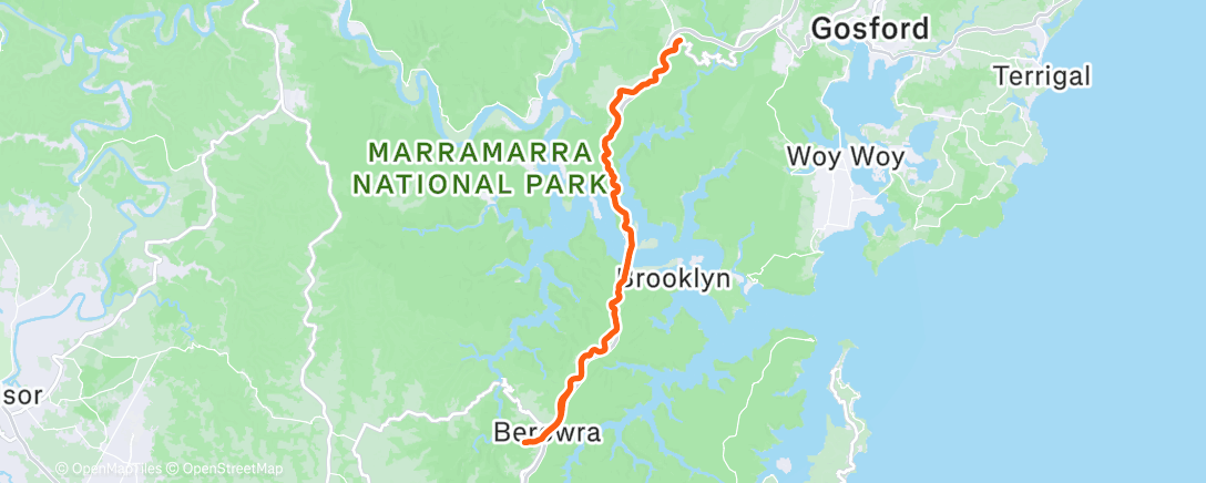 Map of the activity, Mount Dark