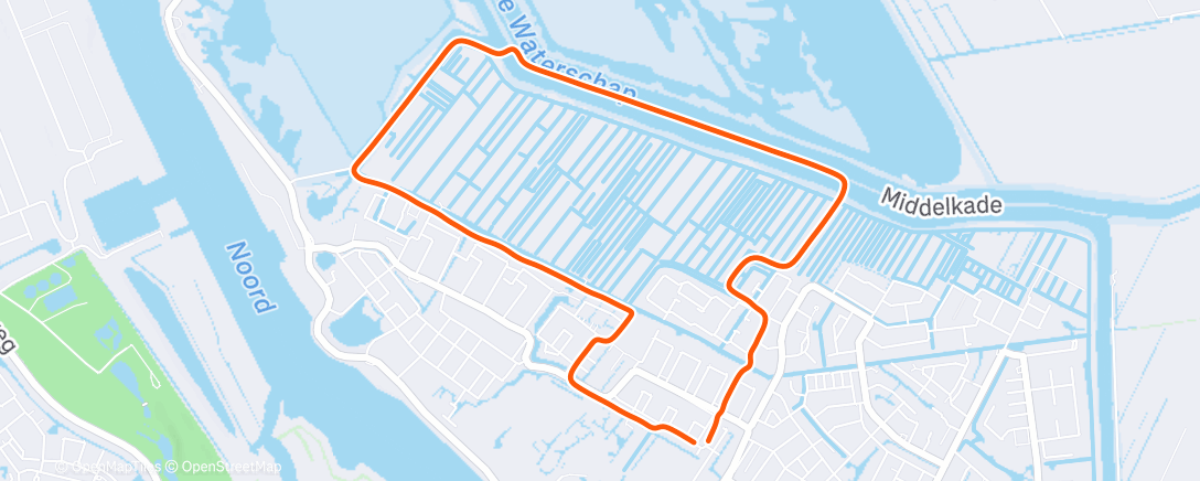 Карта физической активности (Middagwandeling 👫)