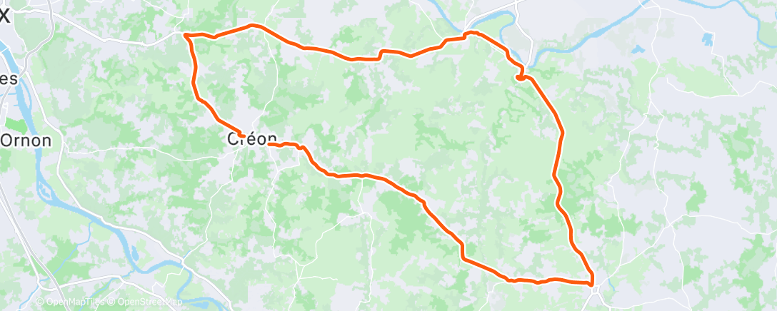 Карта физической активности (Sortie vélo le matin)