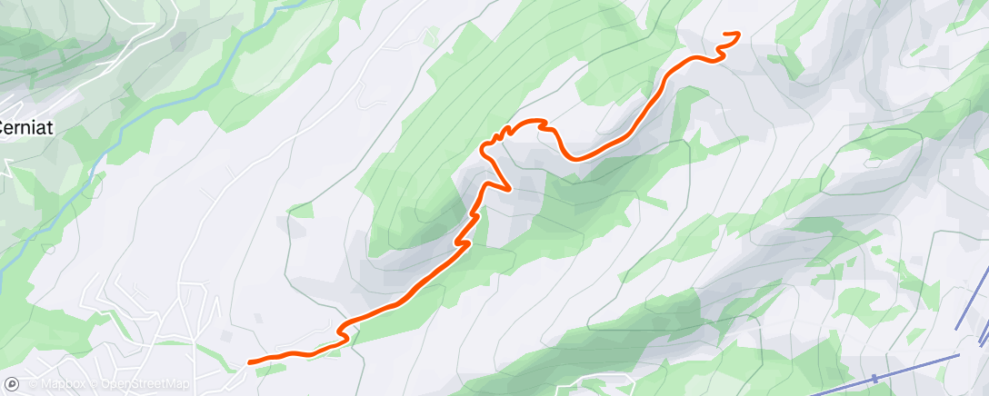 アクティビティ「Trail le matin」の地図