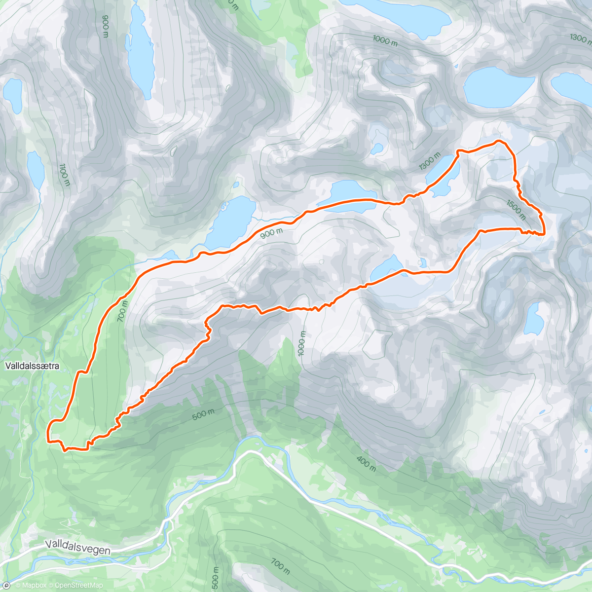 Map of the activity, Gjerdsegga, Kjørsetdalshornet, Høgstolen