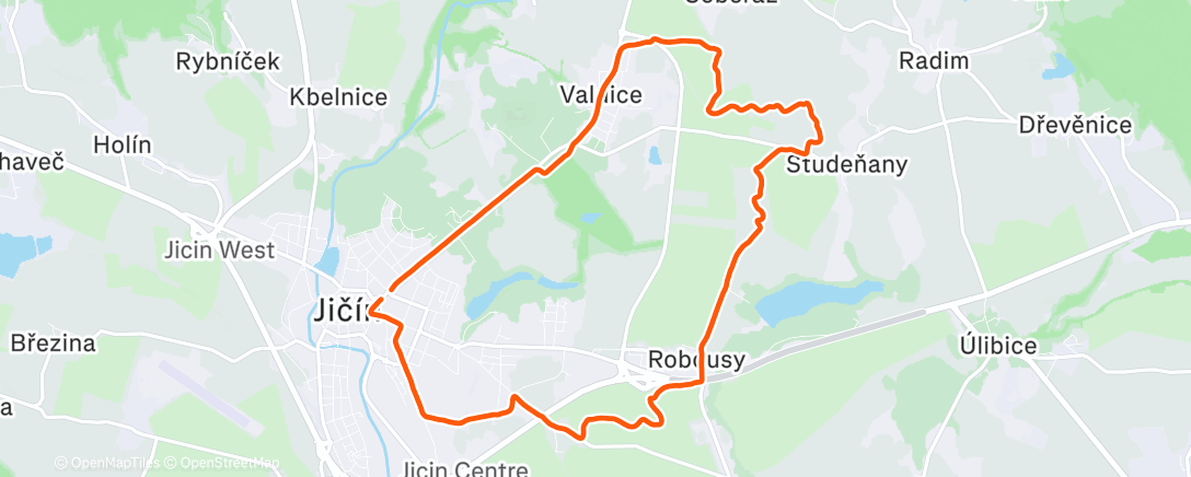 Карта физической активности (Afternoon Run)