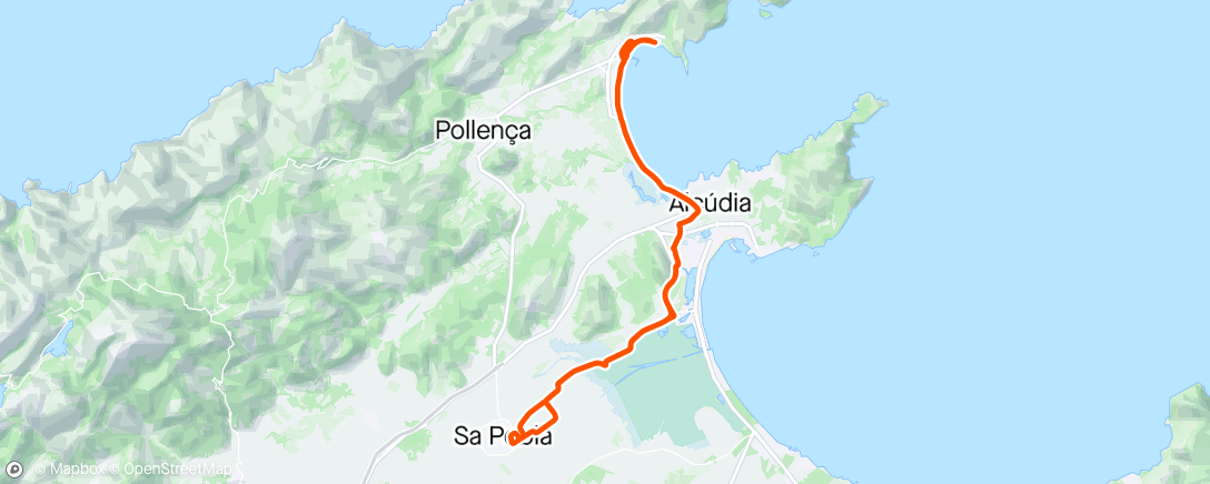 Map of the activity, Day 1 - Mallorca