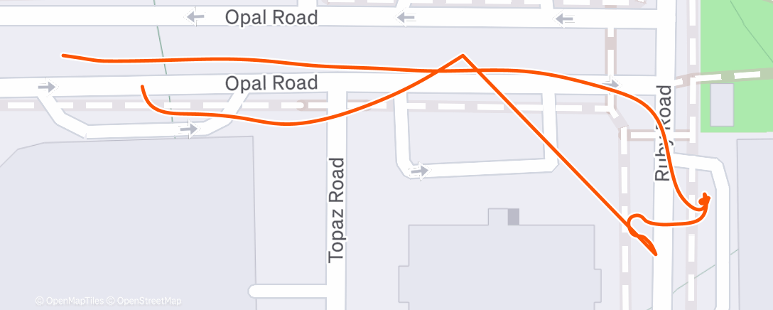 Map of the activity, Lunch Walk