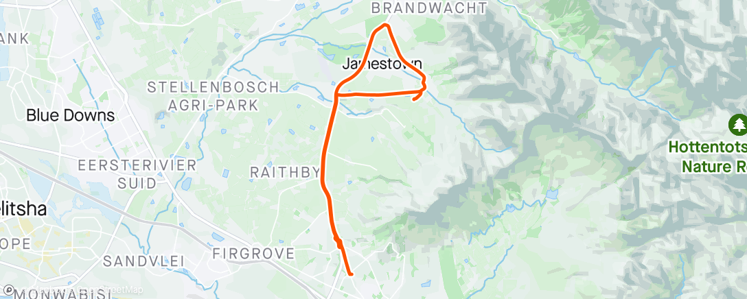 Map of the activity, Morning Ride