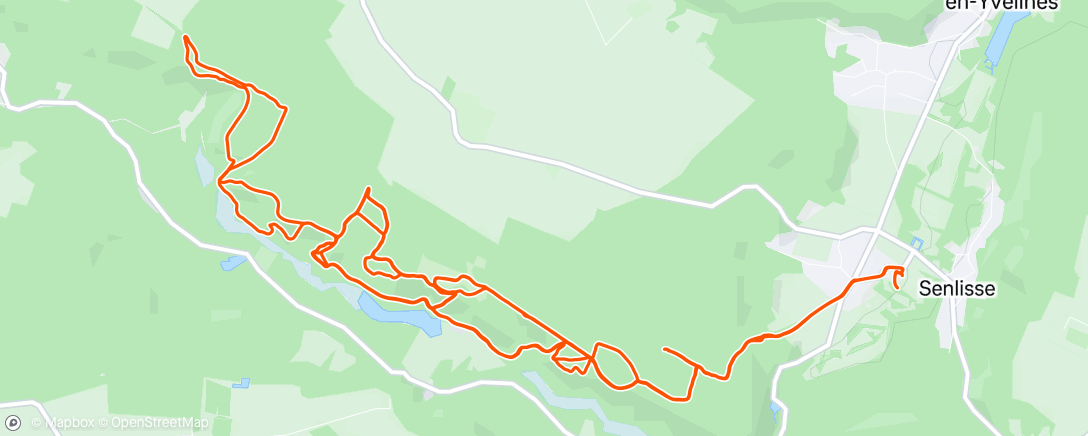 Map of the activity, Sortie vélo le matin