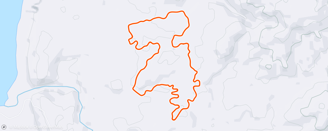 Mapa de la actividad (Zwift - Kappa Quest Reverse in Makuri Islands)