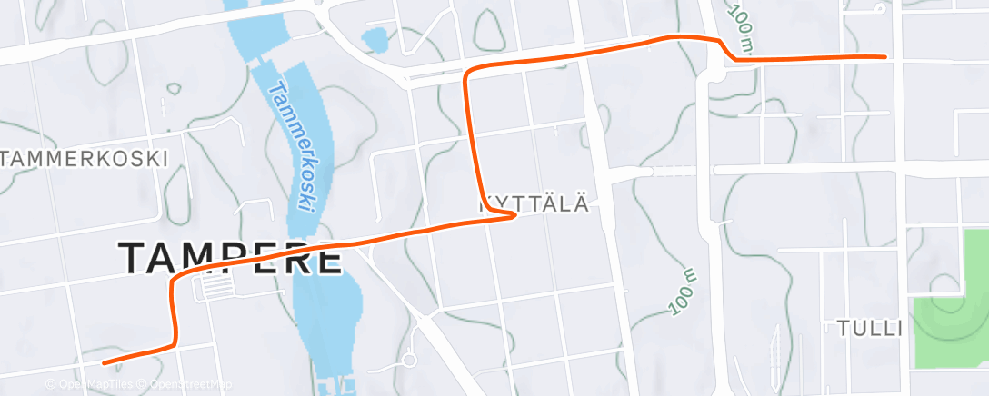 Карта физической активности (Afternoon Ride)