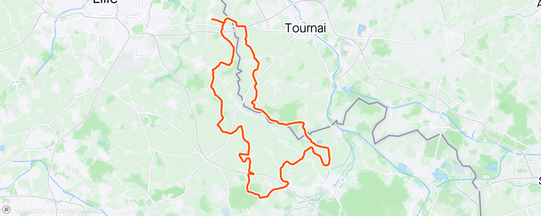 Map of the activity, BAISIEUX à Vélo
