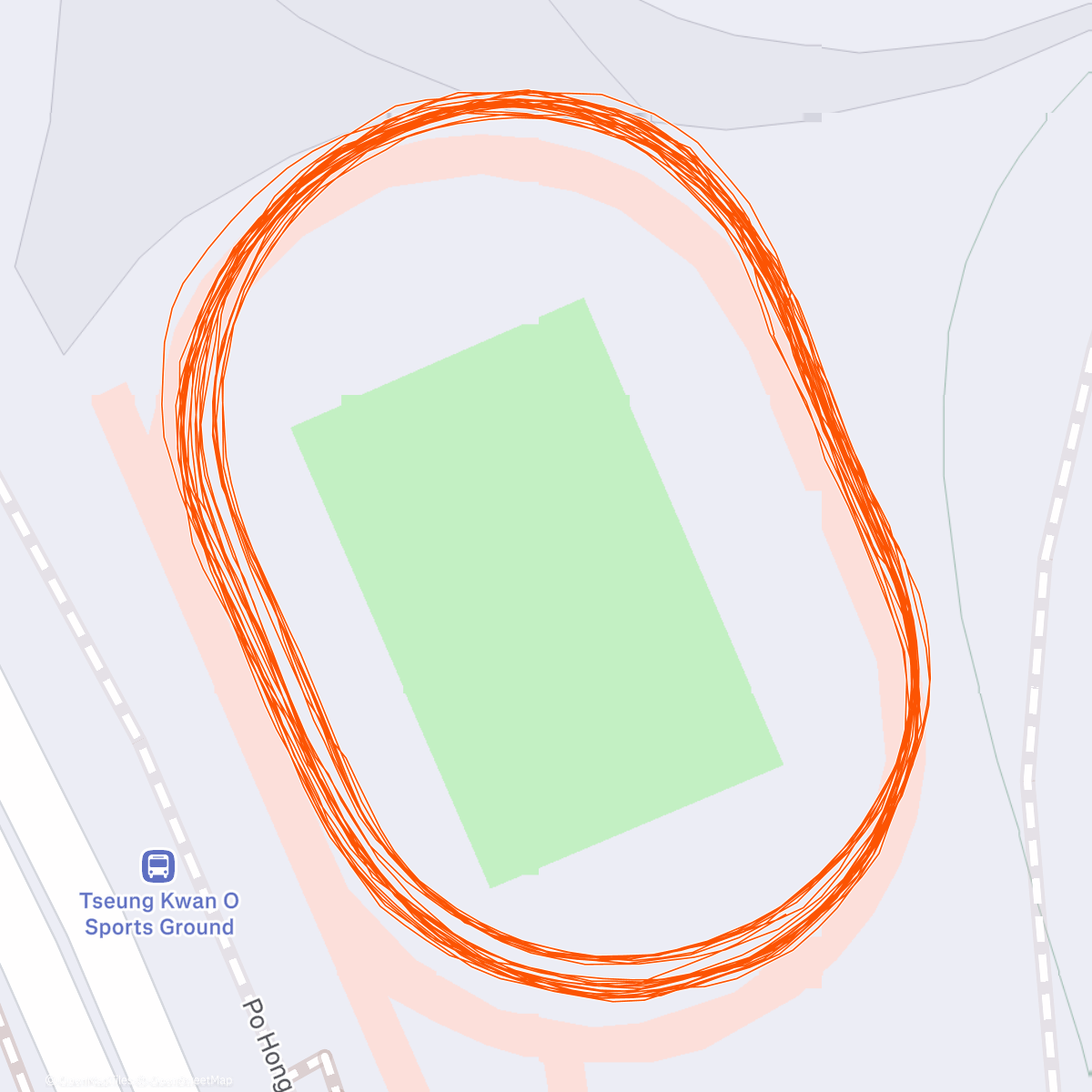 Map of the activity, 20251223 康文署將軍澳長跑班第三季#06 -  2400m x 3