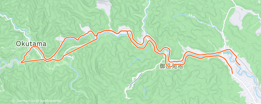 Map of the activity, Okutama