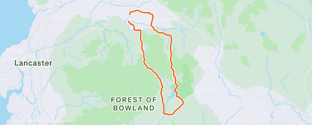 Карта физической активности (Morning Ride)