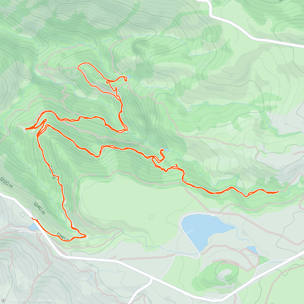 Map of the activity, 25 Fontes Falls