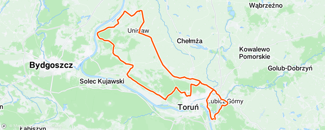 Map of the activity, Morning Ride