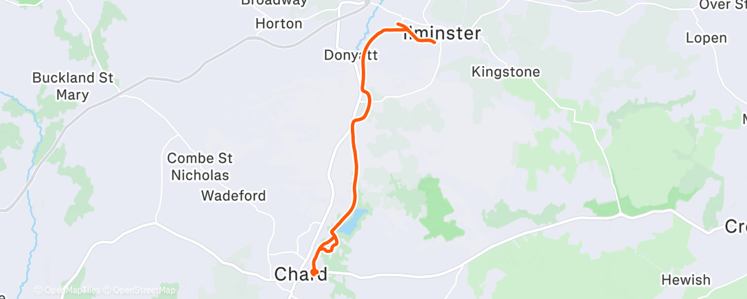 Map of the activity, Morning Ride