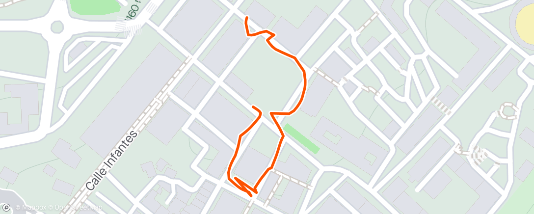 Mapa da atividade, Caminata de tarde