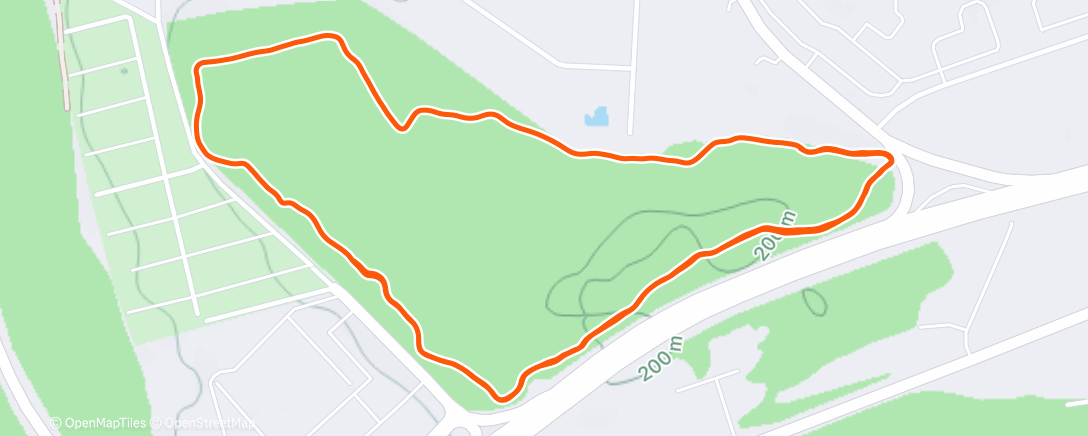 Map of the activity, Morning Run