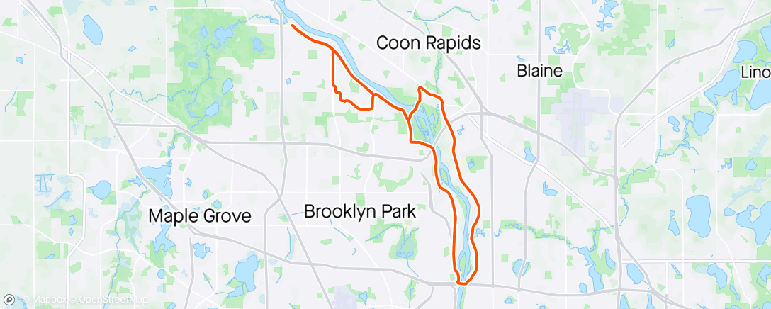 Map of the activity, Solo Sunday Circuits