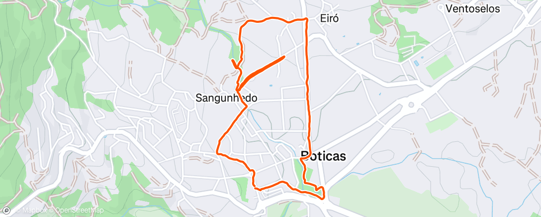 Map of the activity, Afternoon Walk