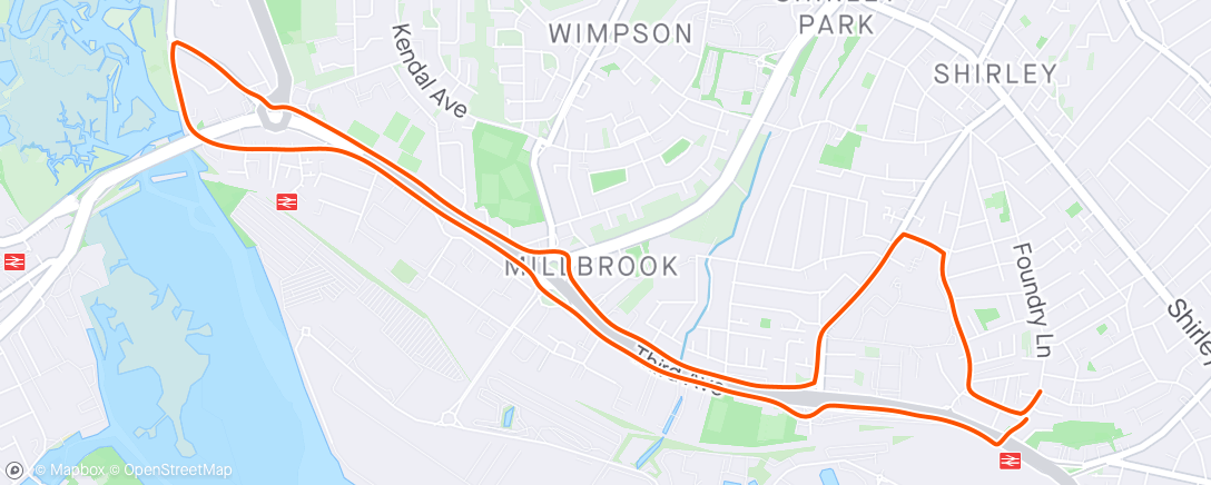 Map of the activity, After work run
