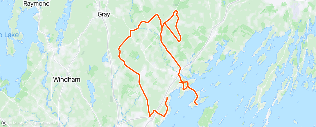 Map of the activity, Loving the scenic warm up route