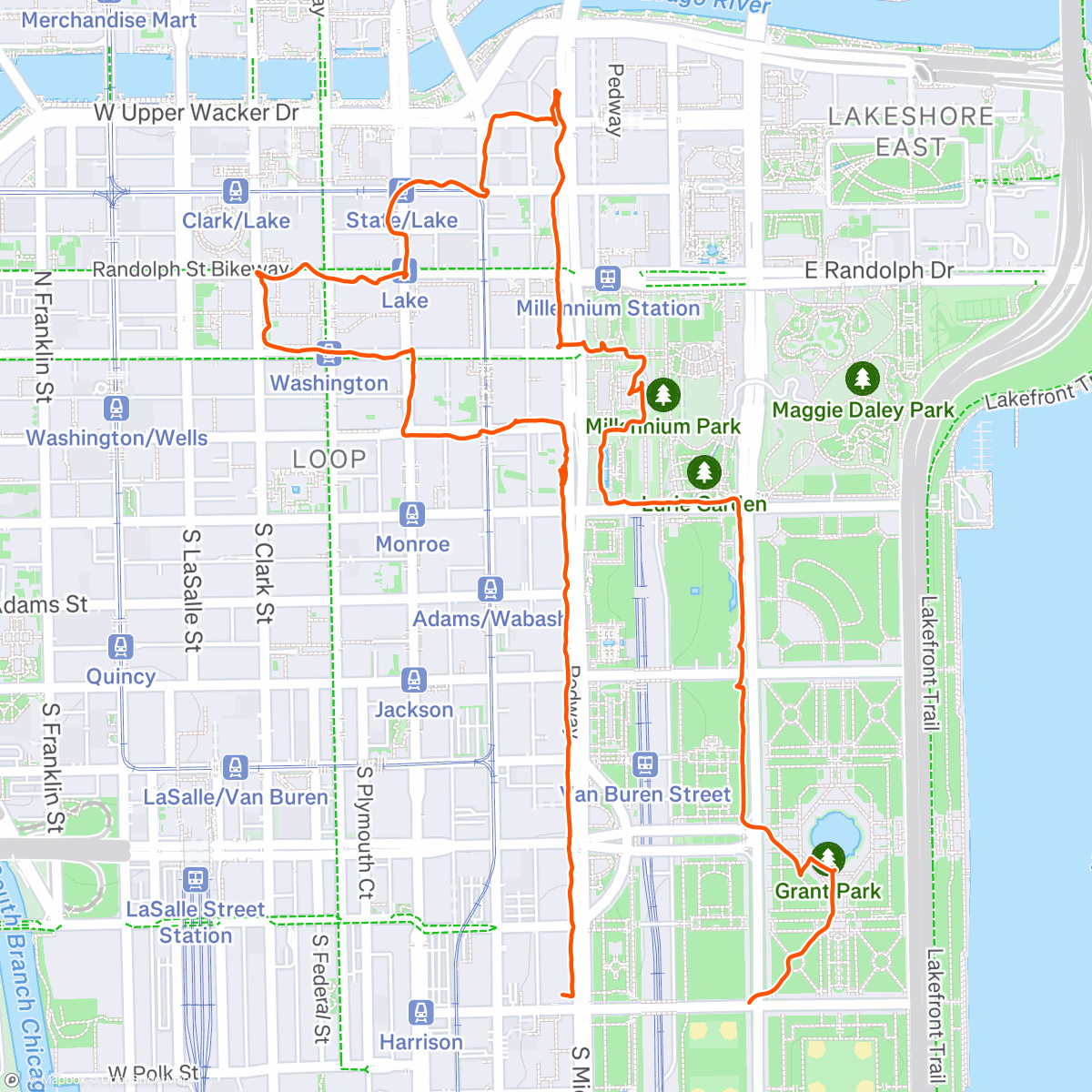 Map of the activity, Scavenger hunt Afternoon Walk