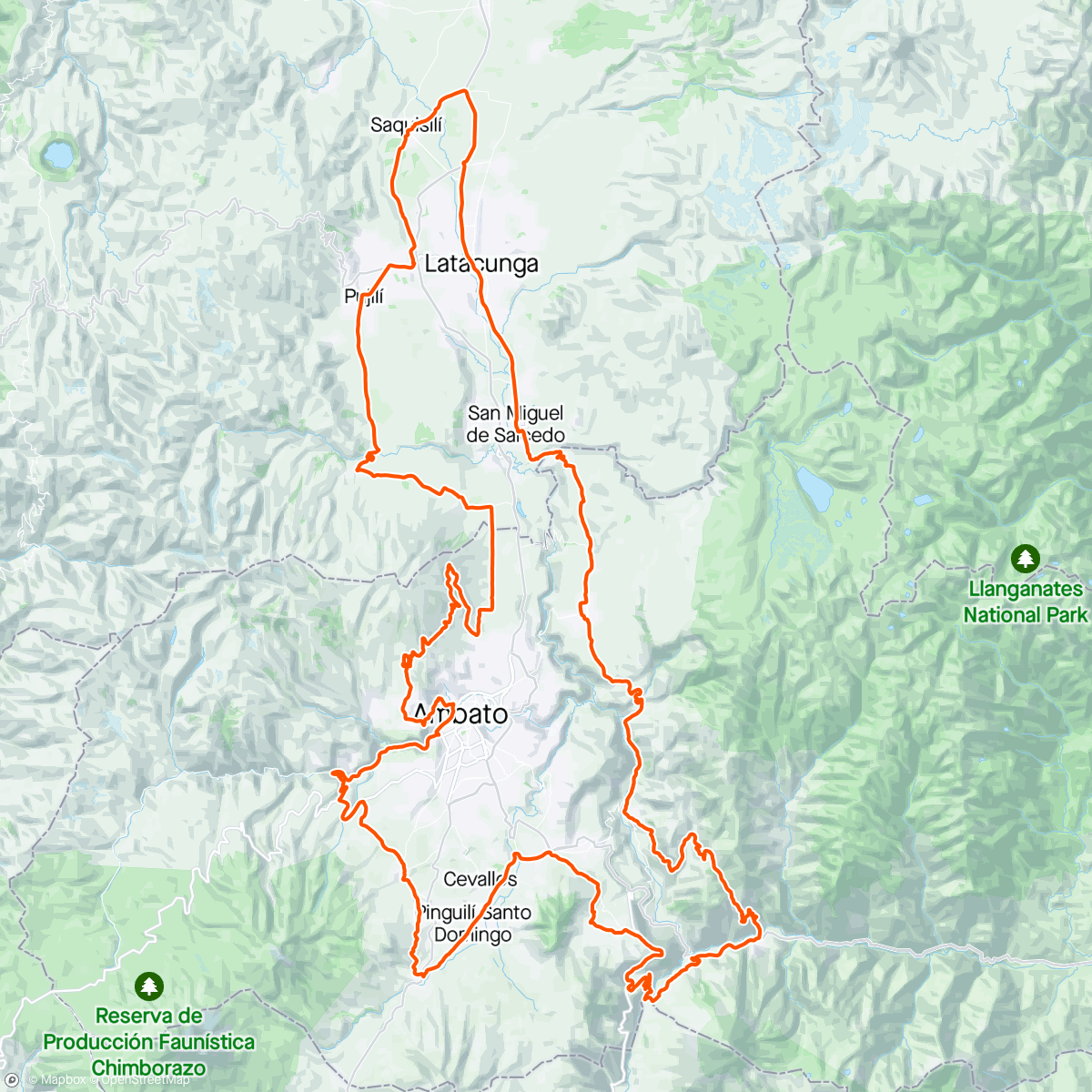 Map of the activity, Brevet Sierra Centro 300K