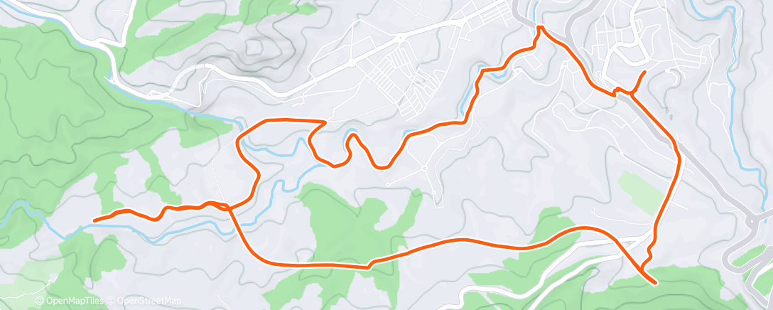 Mapa de la actividad (Corsa dell'ora di pranzo)