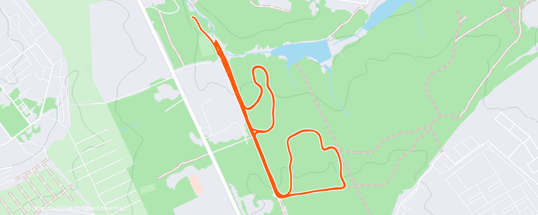 Map of the activity, Afternoon Nordic Ski