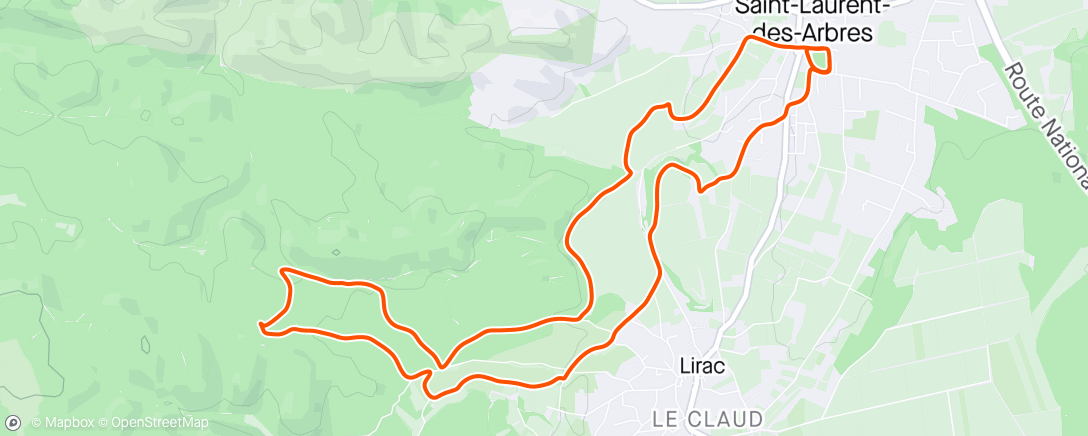 Map of the activity, Trail avec la Saint Lau'Run 🤩
